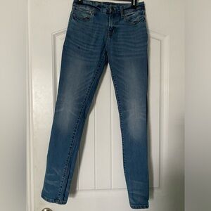 Aeropostale Mens Medium Wash Skinny Straight Leg Denim Jeans- 28/32